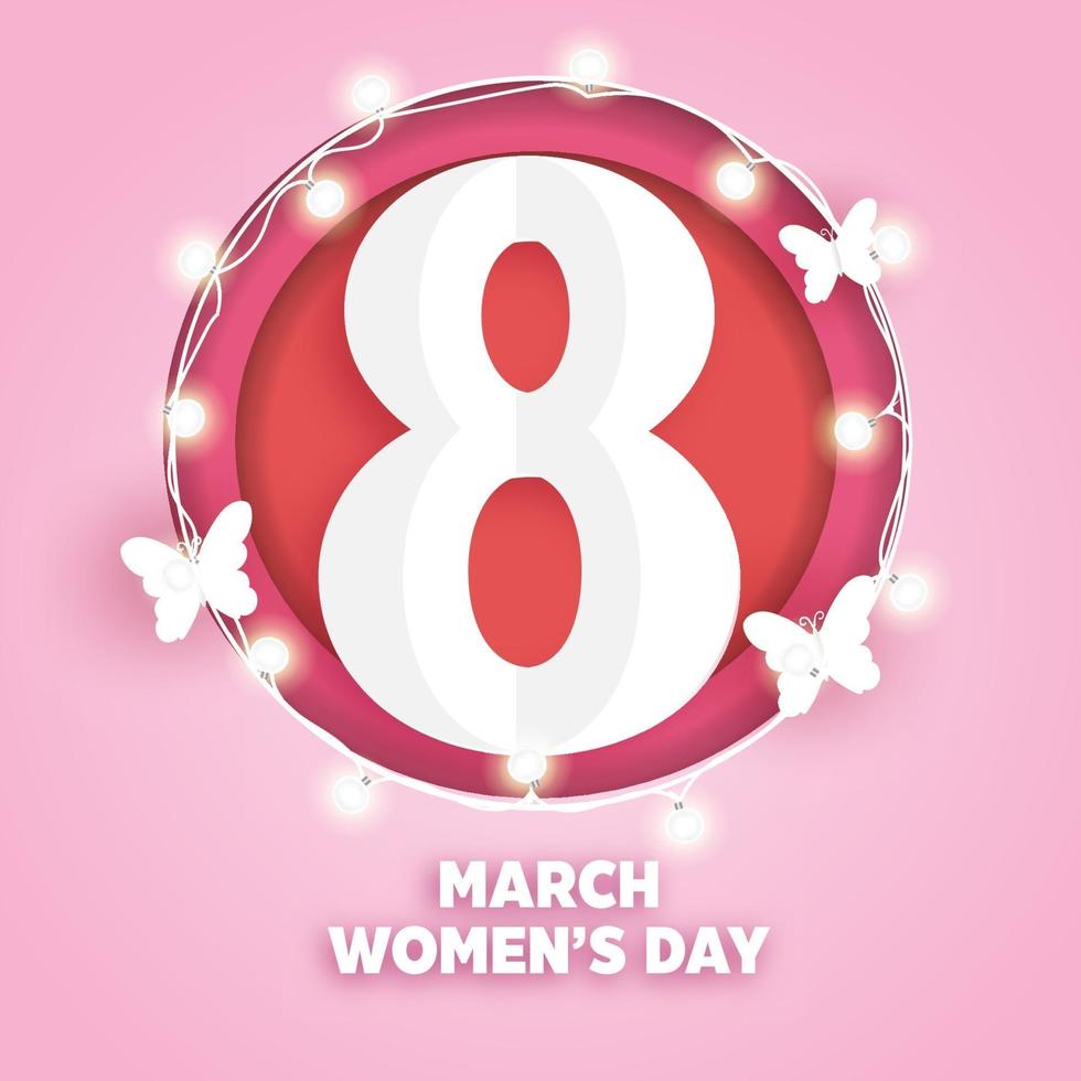 März Frauentag Banner vektor