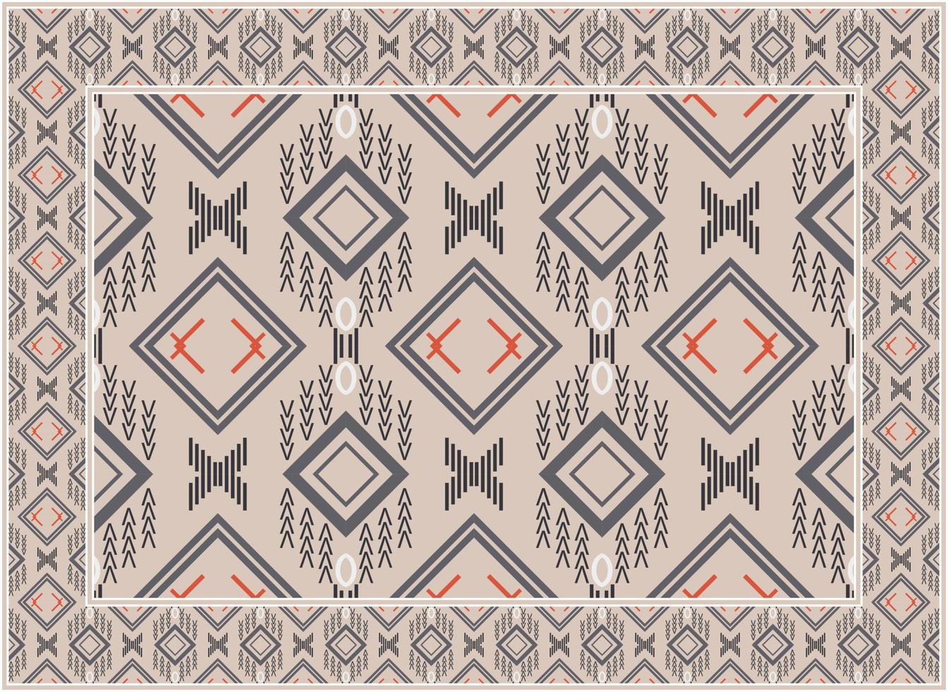 persisch Teppich Muster, afrikanisch ethnisch nahtlos Muster Boho persisch Teppich Leben Zimmer afrikanisch ethnisch aztekisch Stil Design zum drucken Stoff Teppiche, Handtücher, Taschentücher, Schals Teppich, vektor