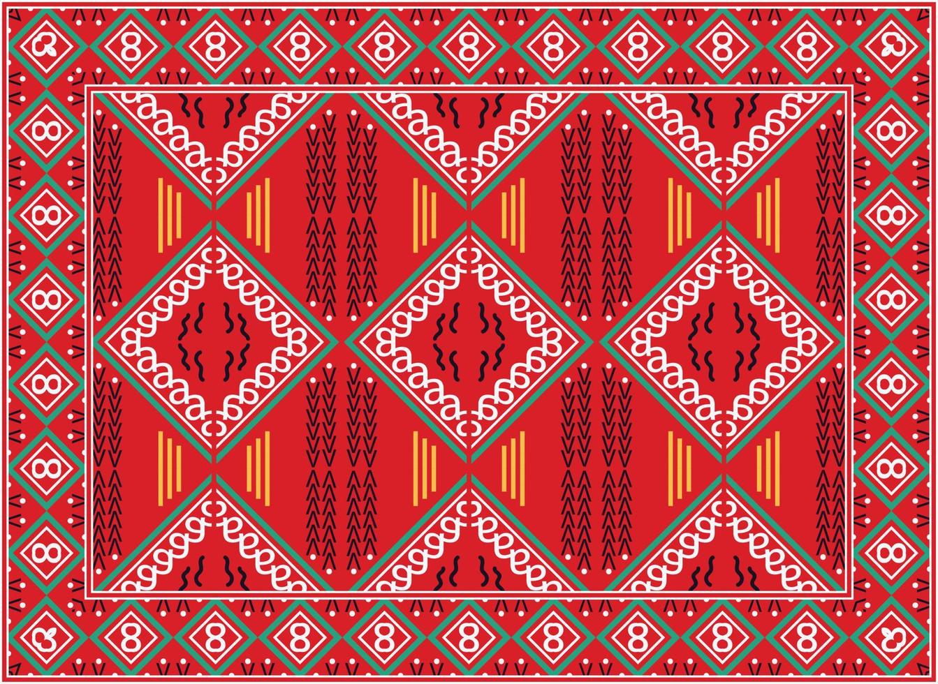 persisk matta modern levande rum, boho persisk matta levande rum afrikansk etnisk aztec stil design för skriva ut tyg mattor, handdukar, näsdukar, halsdukar matta, vektor