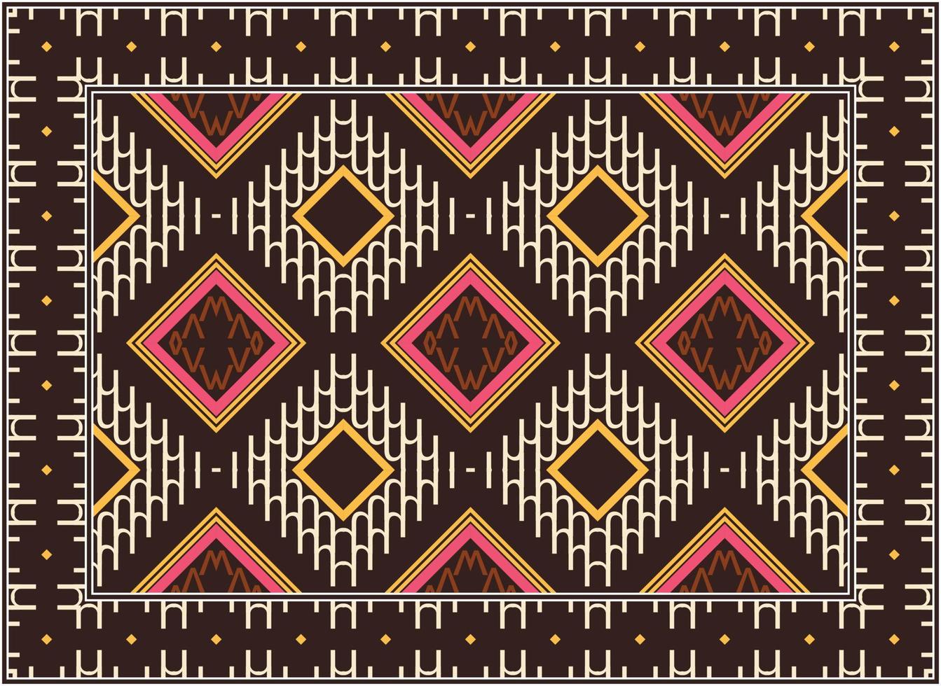 modern dekorera med orientalisk mattor, afrikansk motiv boho persisk matta levande rum afrikansk etnisk aztec stil design för skriva ut tyg mattor, handdukar, näsdukar, halsdukar matta, vektor