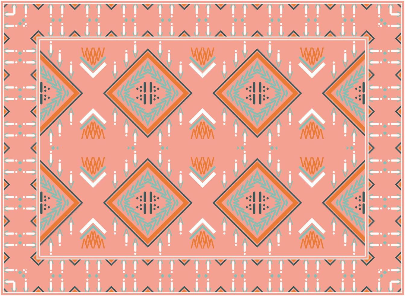 modern persisch Teppich Textur, Motiv ethnisch nahtlos Muster skandinavisch persisch Teppich modern afrikanisch ethnisch aztekisch Stil Design zum drucken Stoff Teppiche, Handtücher, Taschentücher, Schals Teppich, vektor