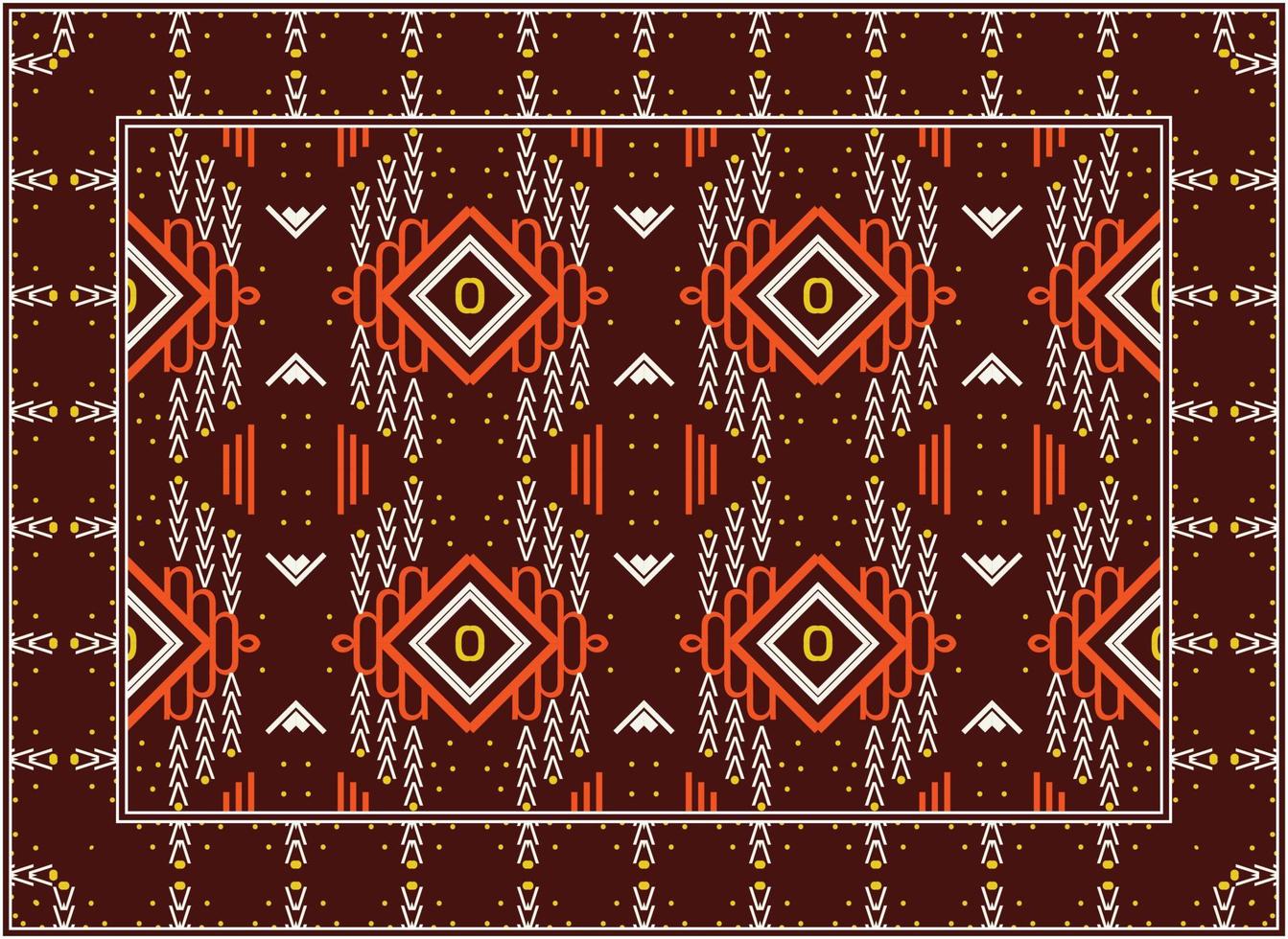 modern orientalisk mattor, samtida modern persisk matta, afrikansk etnisk aztec stil design för skriva ut tyg mattor, handdukar, näsdukar, halsdukar matta, vektor