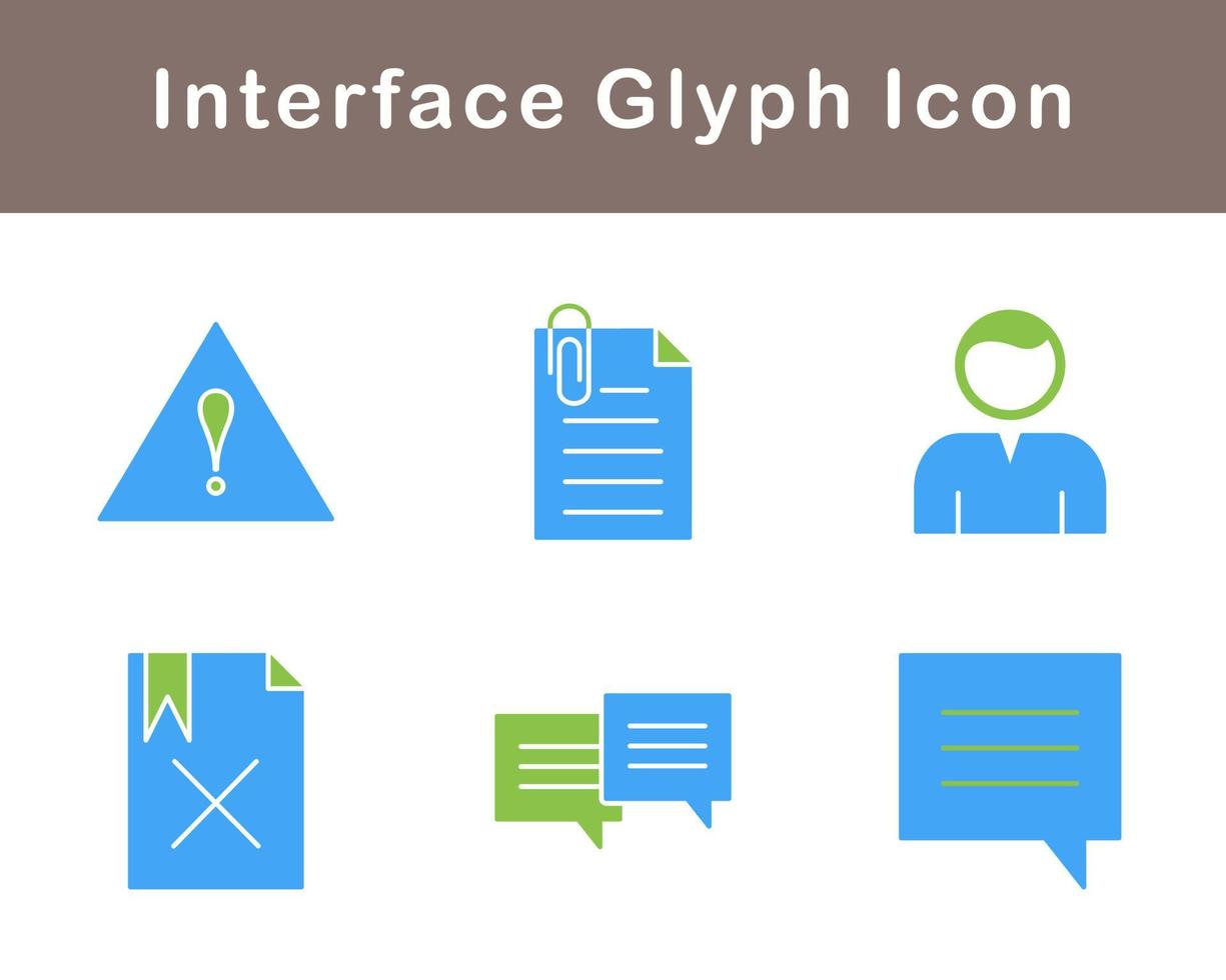 gränssnitt vektor ikon uppsättning