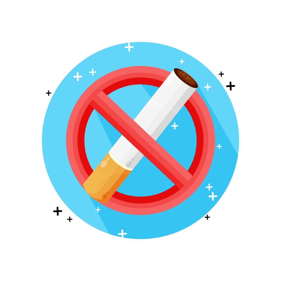 ingen rökning ikon vektor design