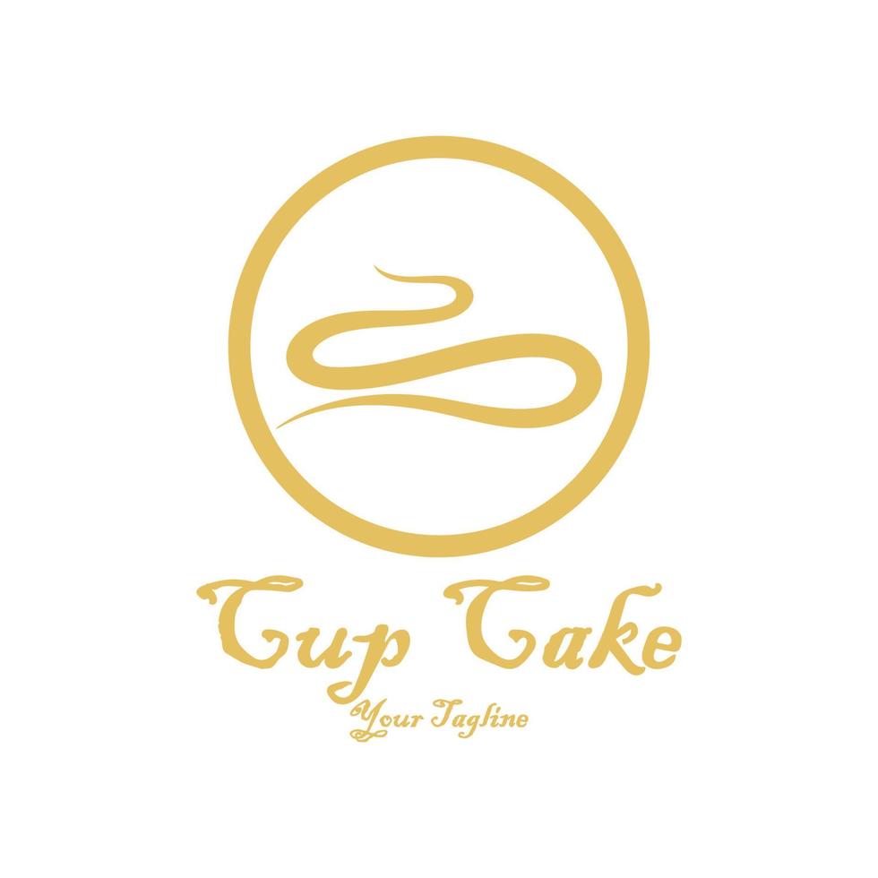 Cupcake Logo Design Vektor Illustration Vorlage. Cupcake Bäckerei icon.cake Laden, Konditor Geschäft ,Vektor