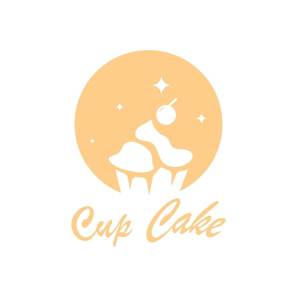 Cupcake Logo Design Vektor Illustration Vorlage. Cupcake Bäckerei icon.cake Laden, Konditor Geschäft ,Vektor