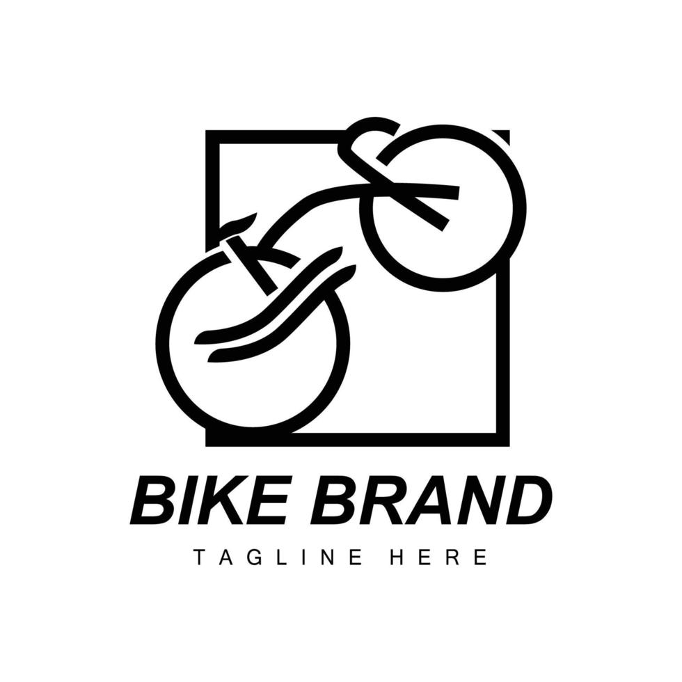 cykel logotyp, fordon vektor, cykel silhuett ikon, enkel design inspiration vektor