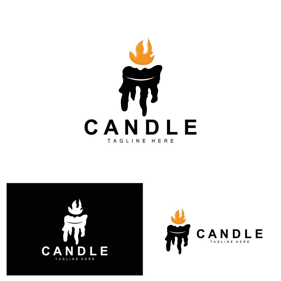ljus logotyp, flamma belysning design, brinnande lyx vektor, illustration mall ikon vektor