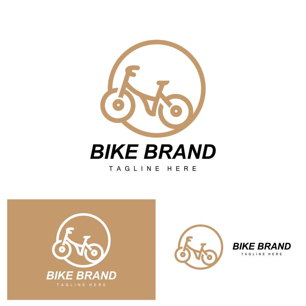 Fahrrad Logo, Fahrzeug Vektor, Fahrrad Silhouette Symbol, einfach Design Inspiration vektor