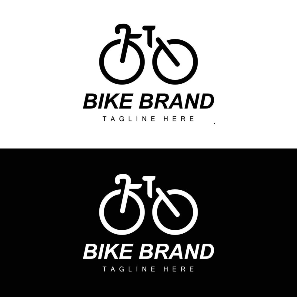 Fahrrad Logo, Fahrzeug Vektor, Fahrrad Silhouette Symbol, einfach Design Inspiration vektor