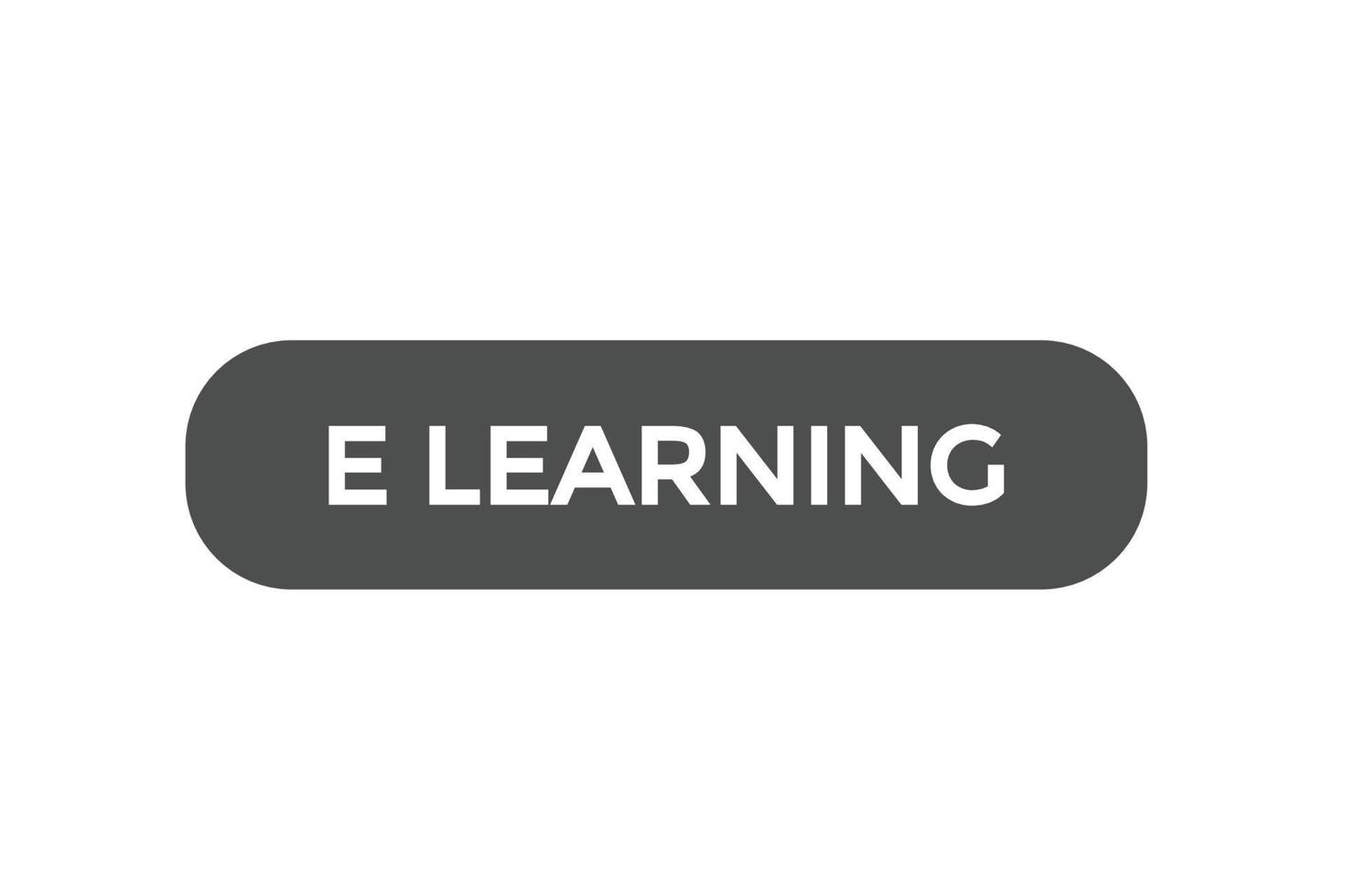 E-Learning Taste vectors.sign Etikette Rede Blase E-Learning vektor