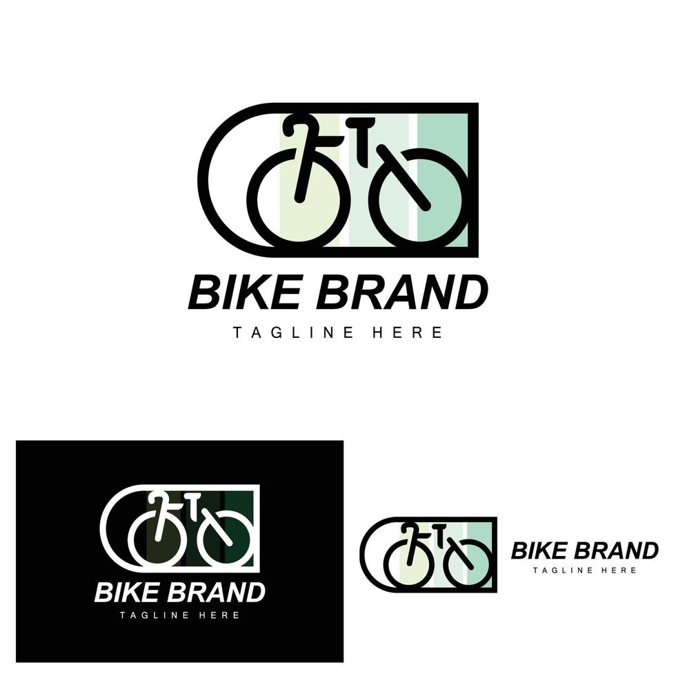 Fahrrad Logo, Fahrzeug Vektor, Fahrrad Silhouette Symbol, einfach Design Inspiration vektor