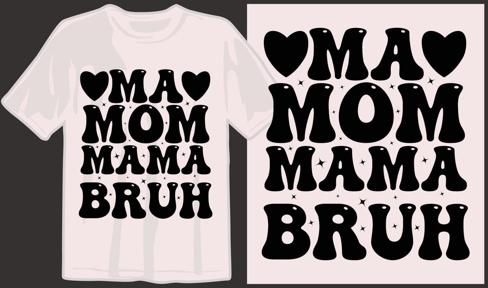 Mutter Tag, Mutter, Mutter, Mama, Familie svg t Hemd Design, Typografie t Hemd Designs vektor