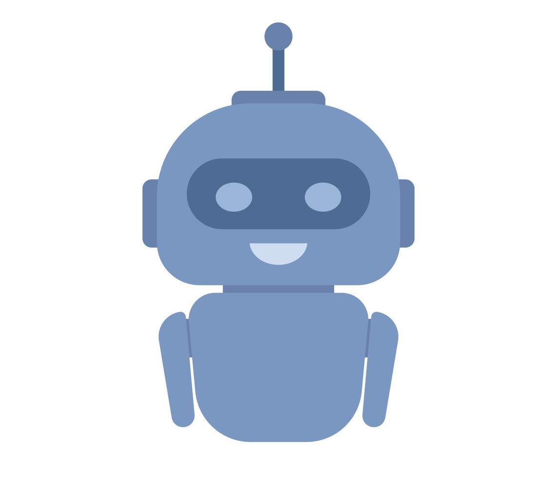 Chatbot Symbol. künstlich Intelligenz Roboter Assistent. online Kunde Unterstützung. Vektor eben Illustration