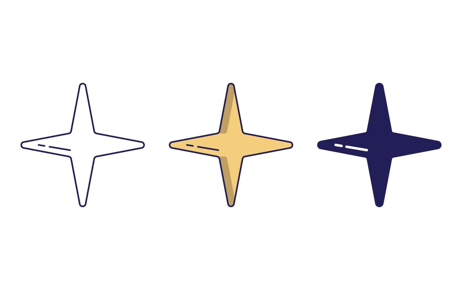 stjärna geometri form vektor ikon