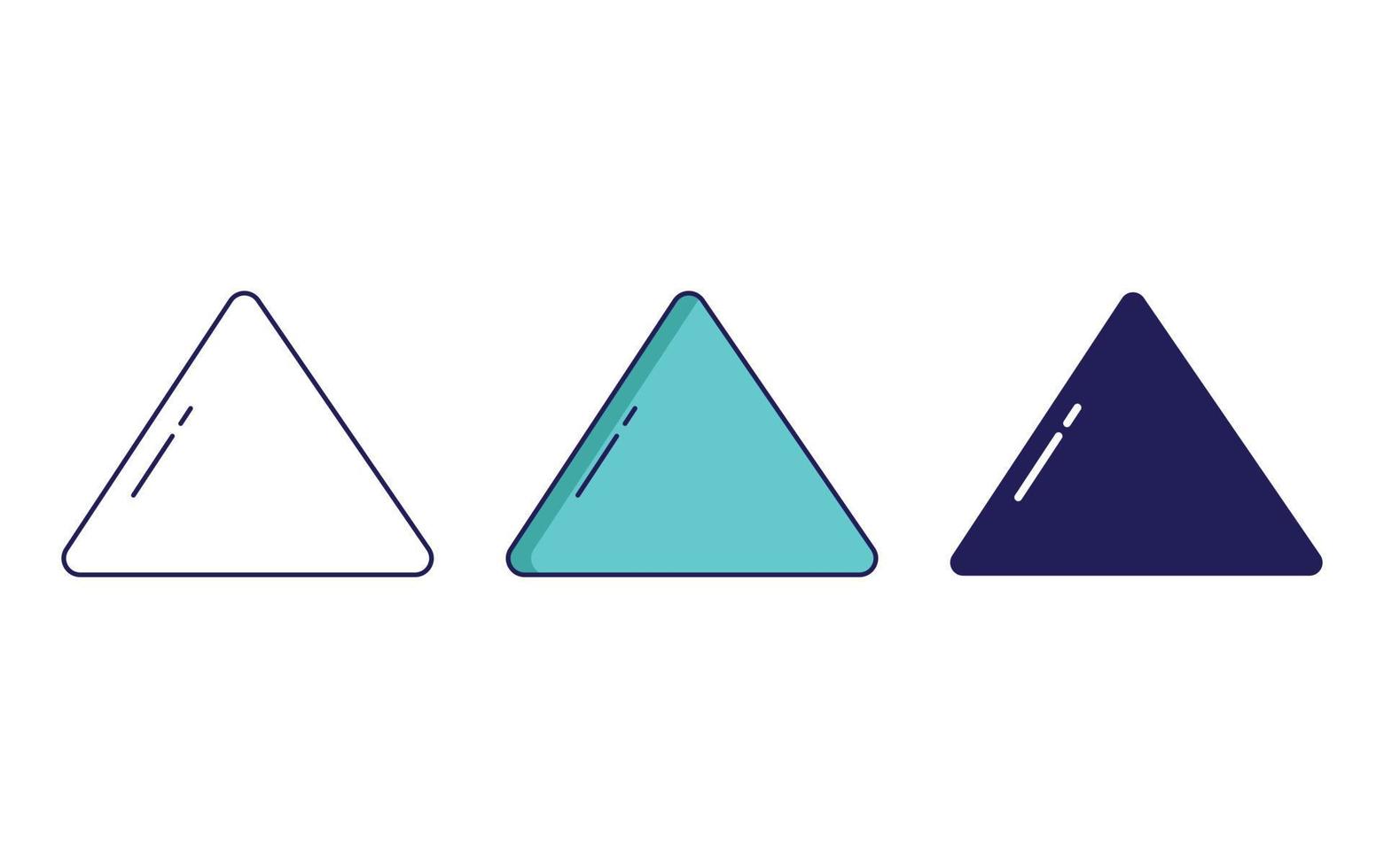 triangel geometri form vektor ikon