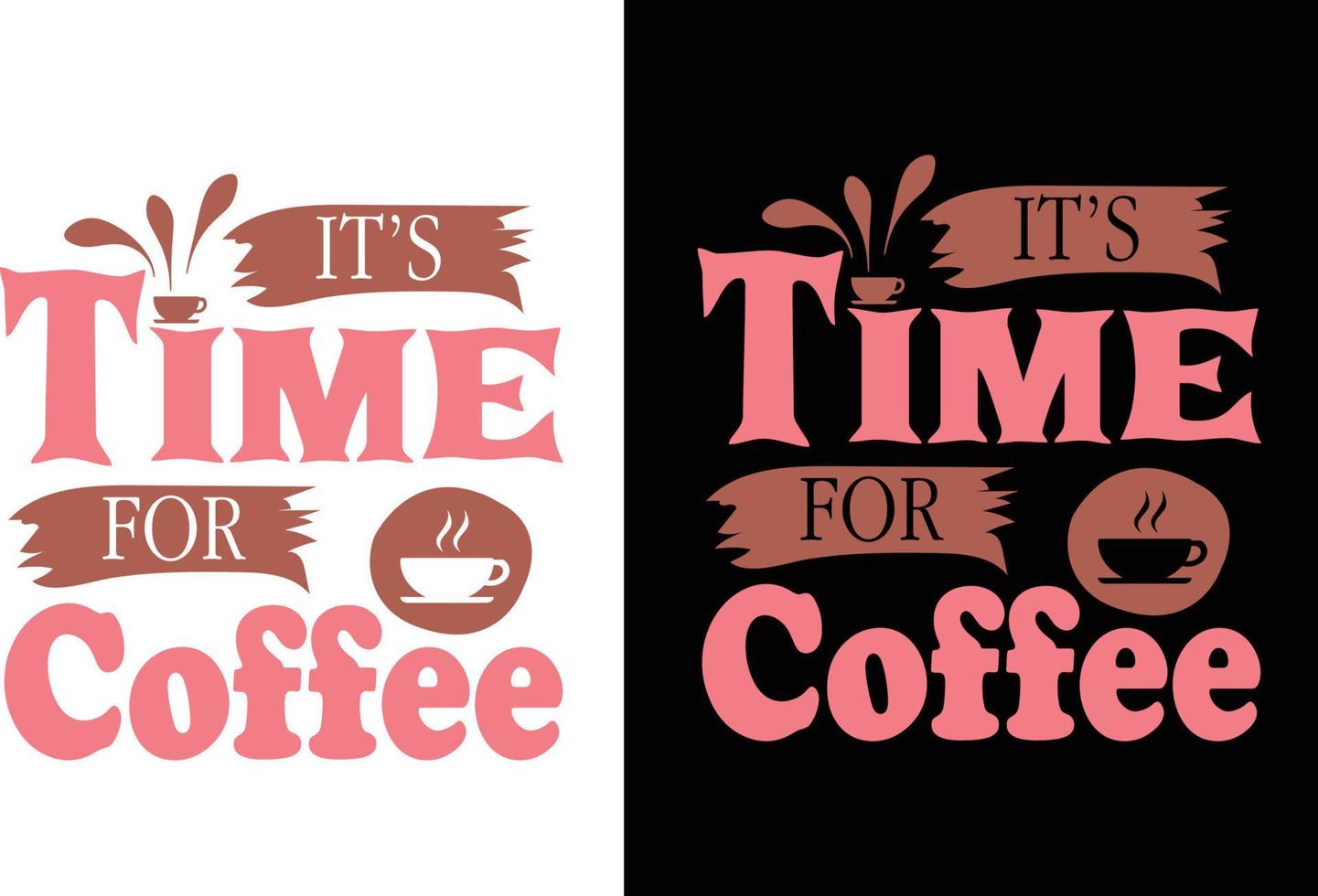 Kaffee-T-Shirt-Design vektor