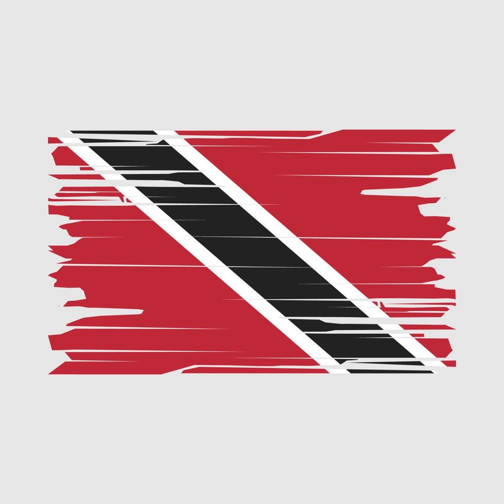 trinidad flagga borsta vektor