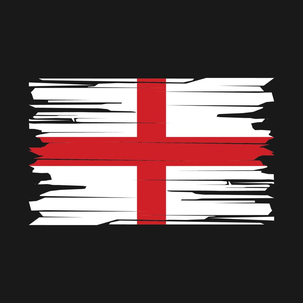 England flagga borsta vektor