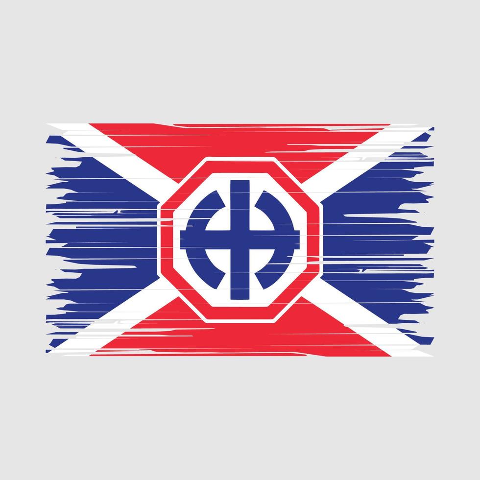 Bürste der sowjetischen Flagge vektor