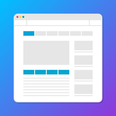 Website Wireframe Layouts Ui Kits für Sitemap und UX Design vektor