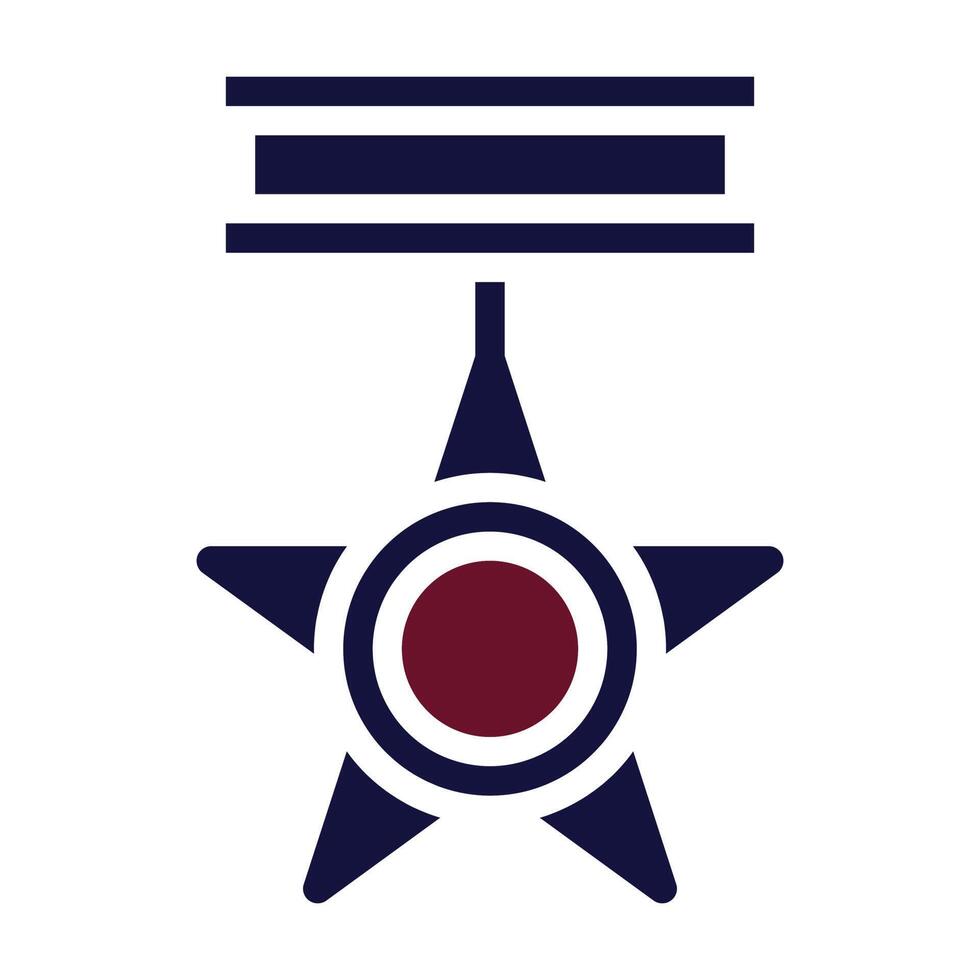 Abzeichen Symbol solide Stil kastanienbraun Marine Farbe Militär- Illustration Vektor Heer Element und Symbol perfekt.