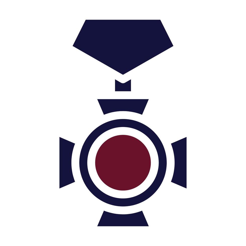 Abzeichen Symbol solide Stil kastanienbraun Marine Farbe Militär- Illustration Vektor Heer Element und Symbol perfekt.