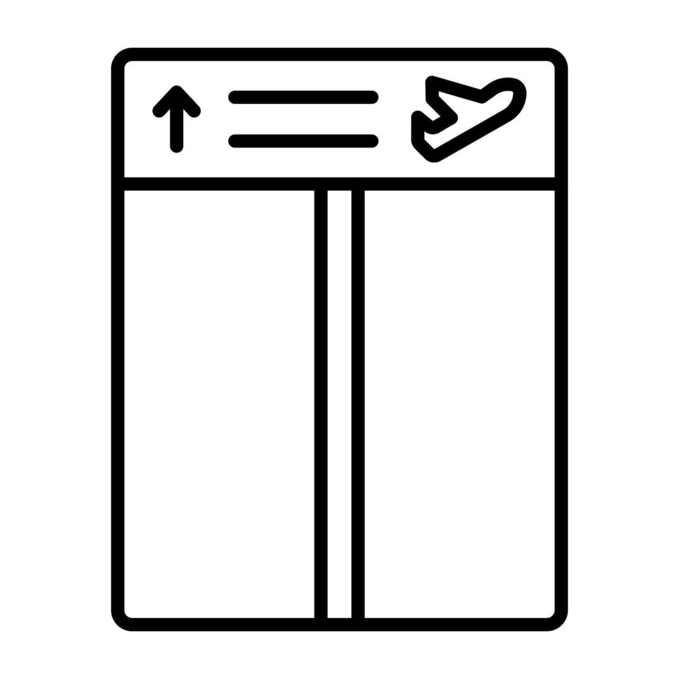 Boarding-Gate-Vektorsymbol vektor