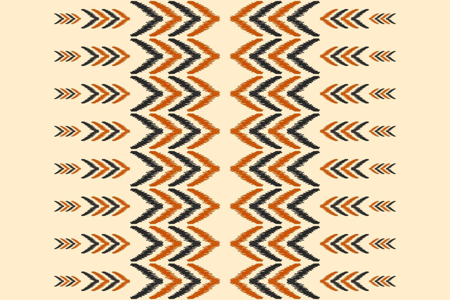 teppich ethnisch ikat muster kunst. geometrisches ethnisches ikat-nahtloses muster im stammes-. mexikanischer Stil. vektor