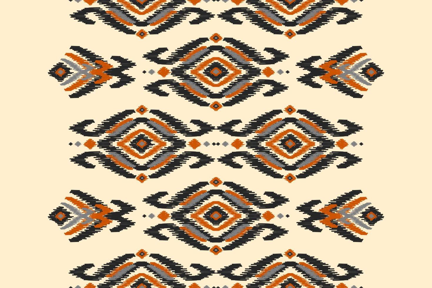 ethnisches ikat-nahtloses muster im stammes-. Aztekischer geometrischer ethnischer Ornamentdruck. Ikat-Musterstil. vektor