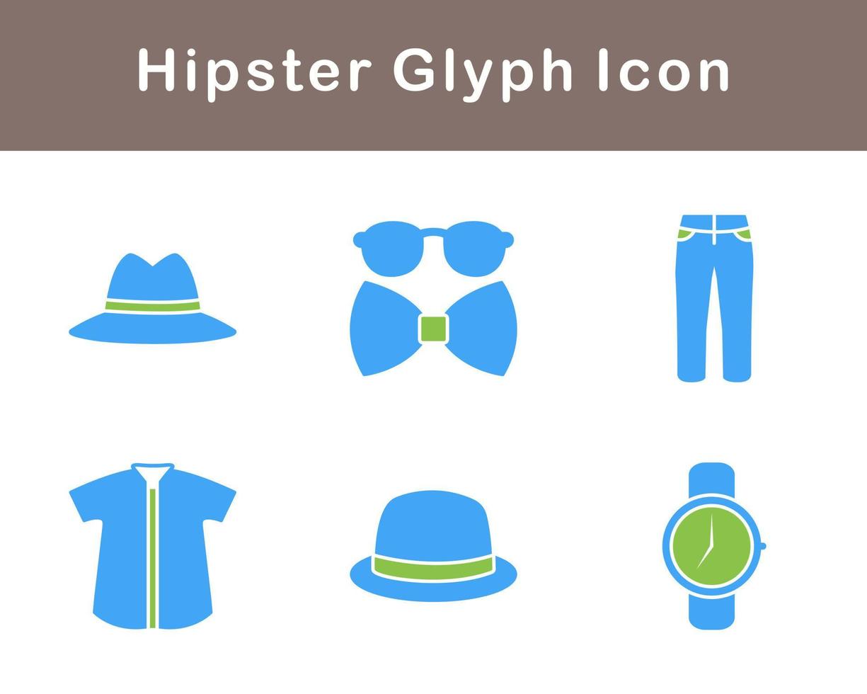 Hipster Vektor Symbol einstellen