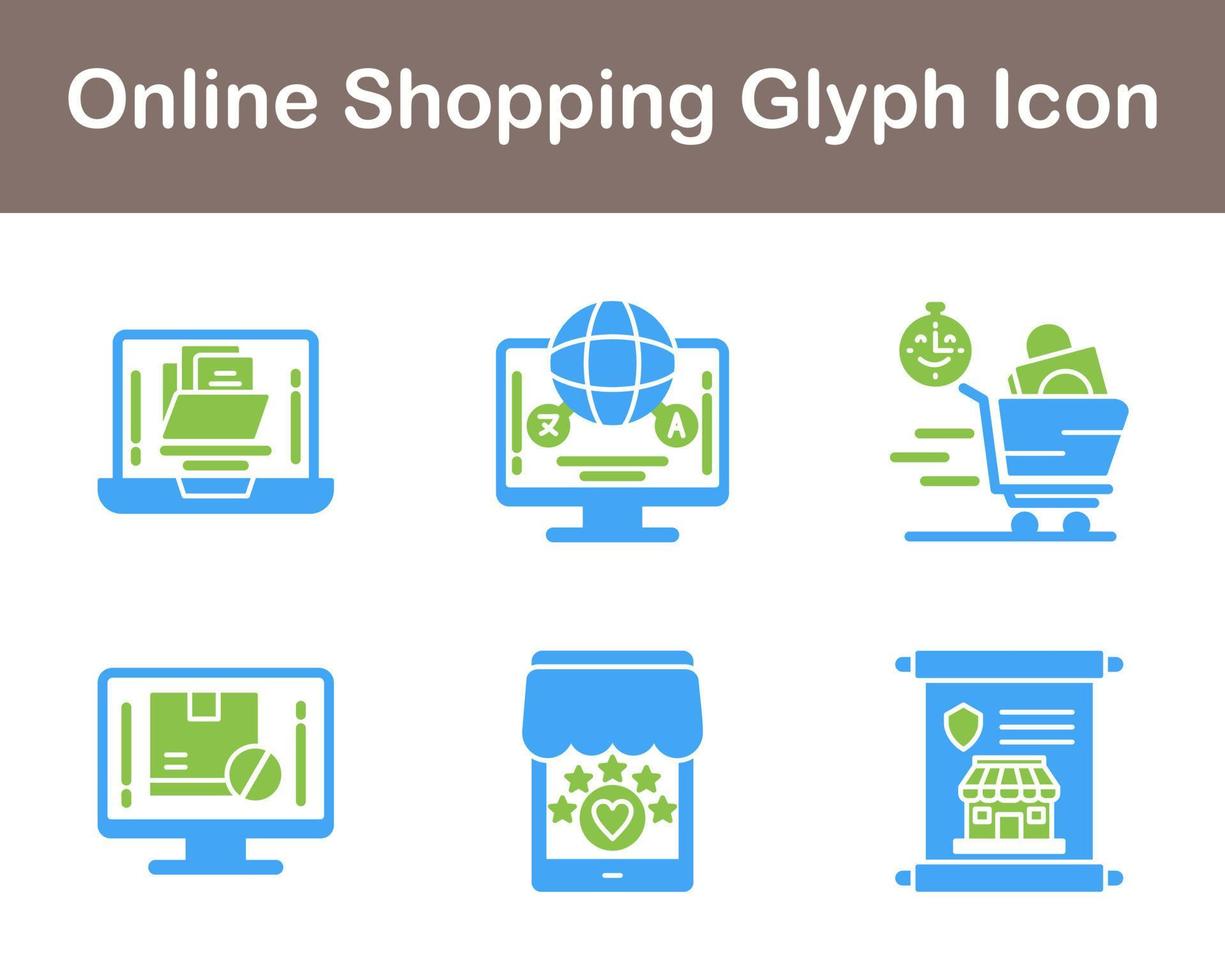 Online-Shopping-Vektor-Icon-Set vektor