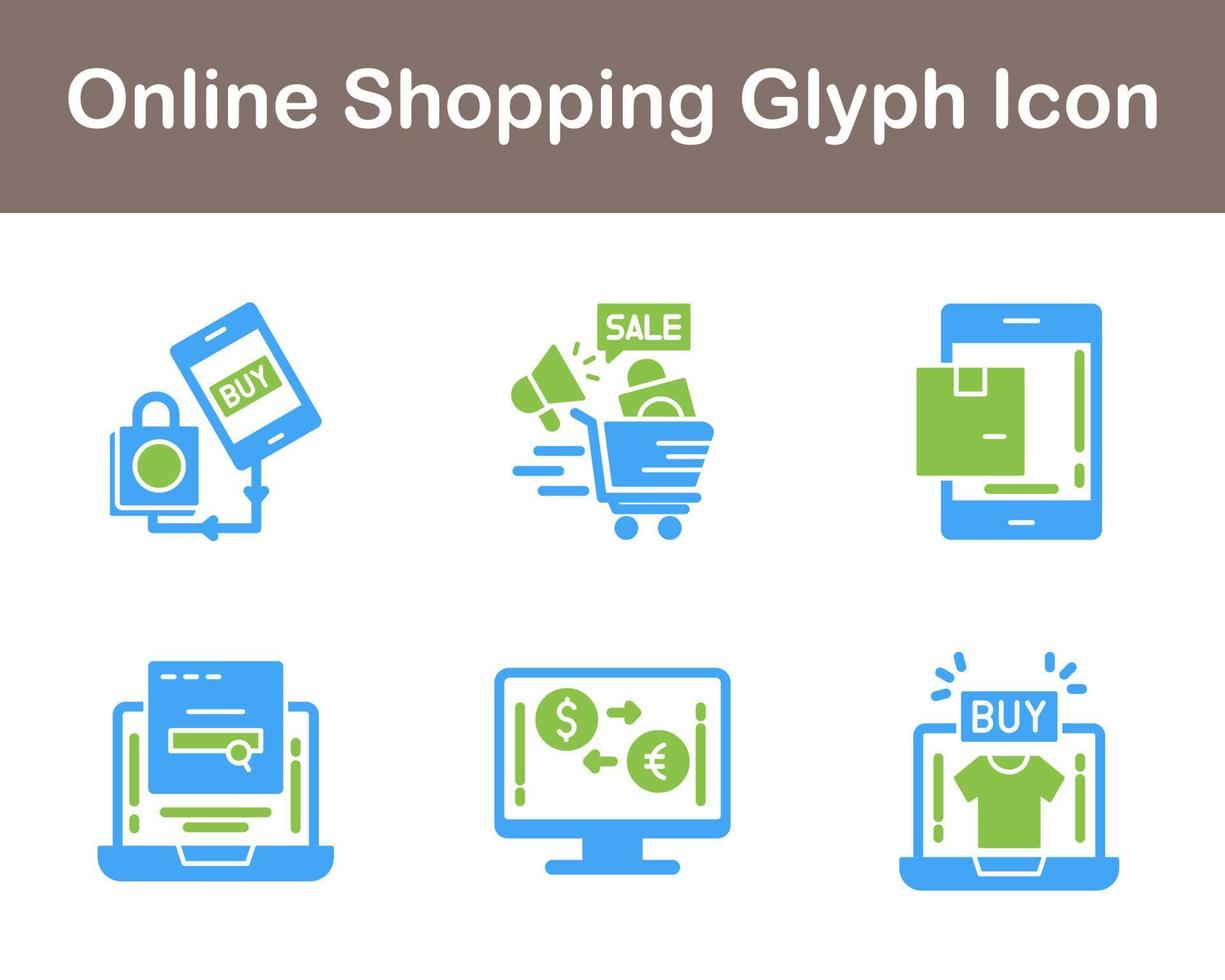 Online-Shopping-Vektor-Icon-Set vektor