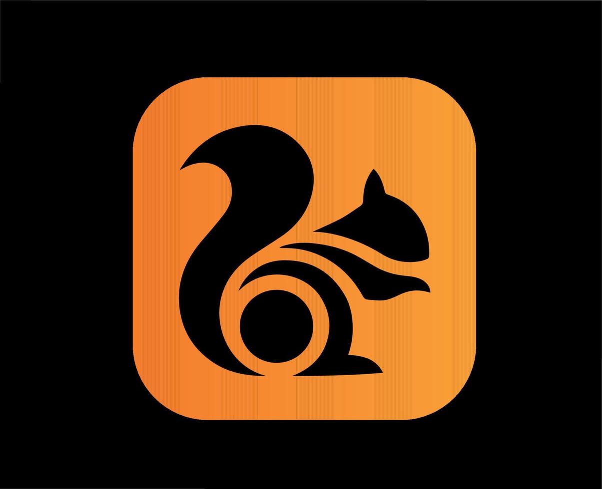 uc Browser Logo Marke Symbol Design Alibaba Software Illustration Vektor mit schwarz Hintergrund