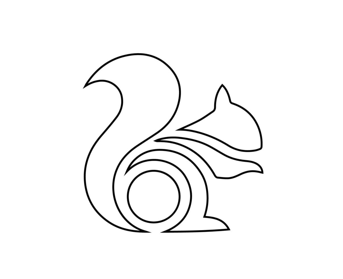 uc Browser Marke Logo Symbol schwarz Design Alibaba Software Vektor Illustration