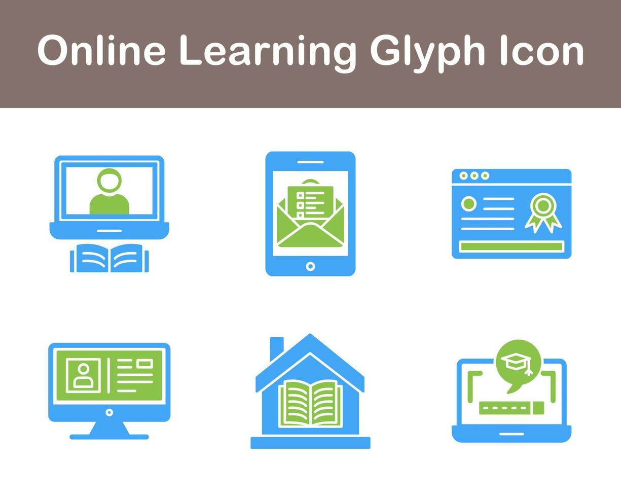 online Lernen Vektor Symbol einstellen