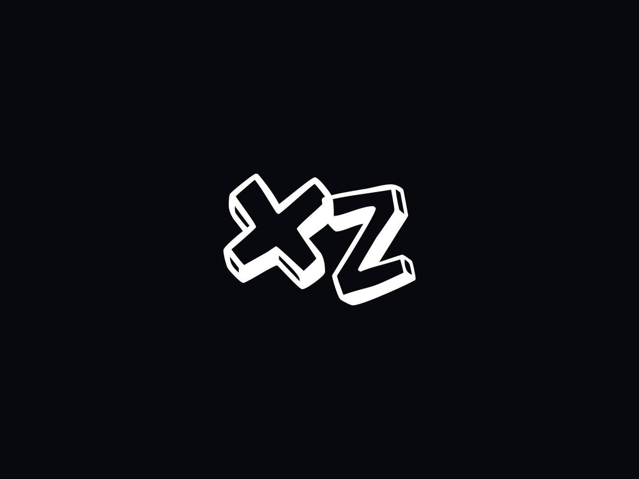 Monogramm xz Logo Brief, minimal xz bunt Logo Design vektor