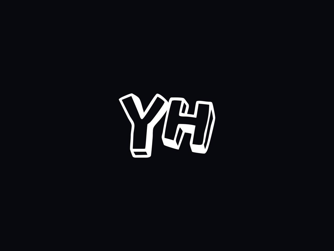 Logo yh Brief Logo, abstrakt yh Logo Symbol zum Geschäft vektor