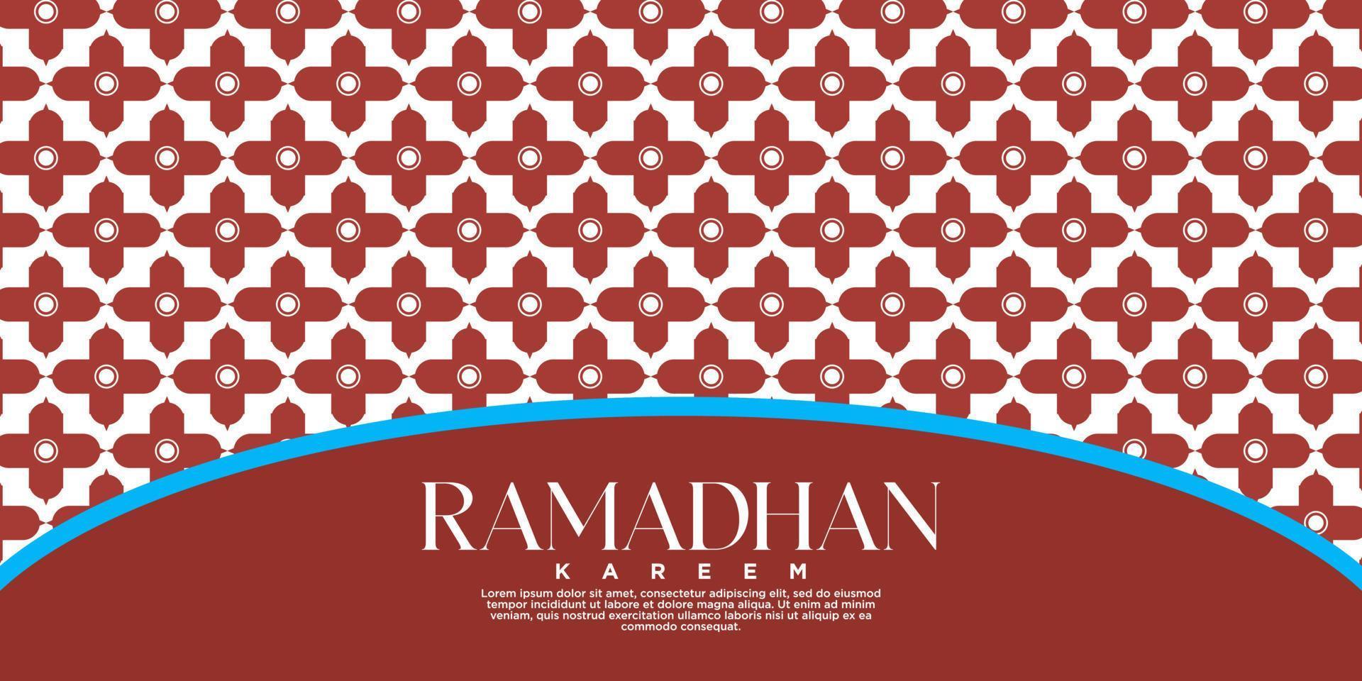 schön Ramadan Banner Vektor Design islamisch Ornament im Arabisch Stil mit schön Dekoration und Mubarak islamisch Muslim Fasten Jahreszeit