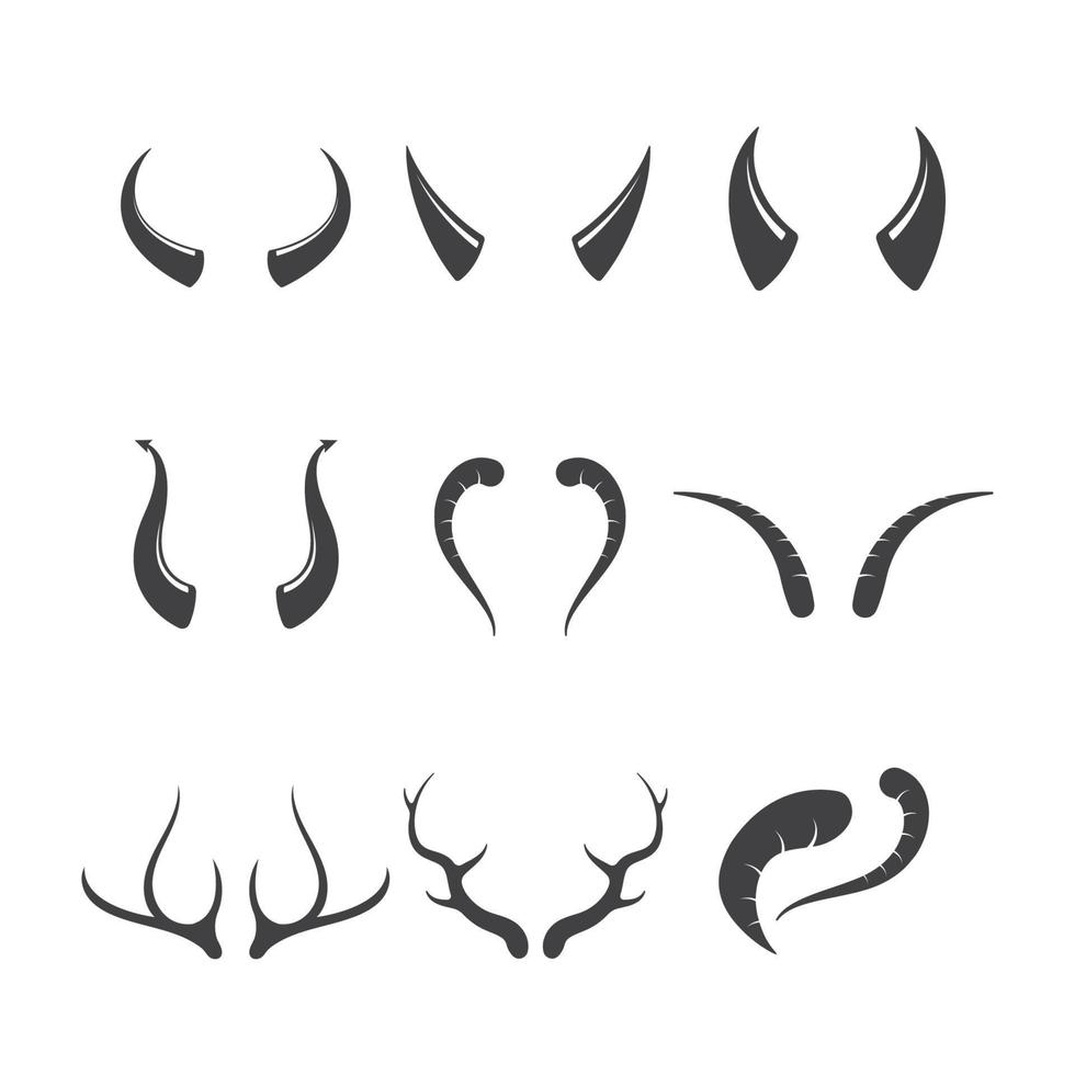 horn element vektor ikon illustration