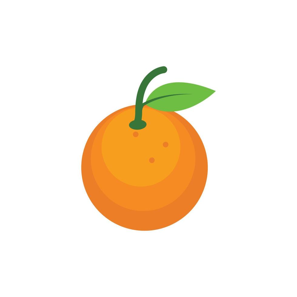 orange frukt ikon vektor logotyp illustration