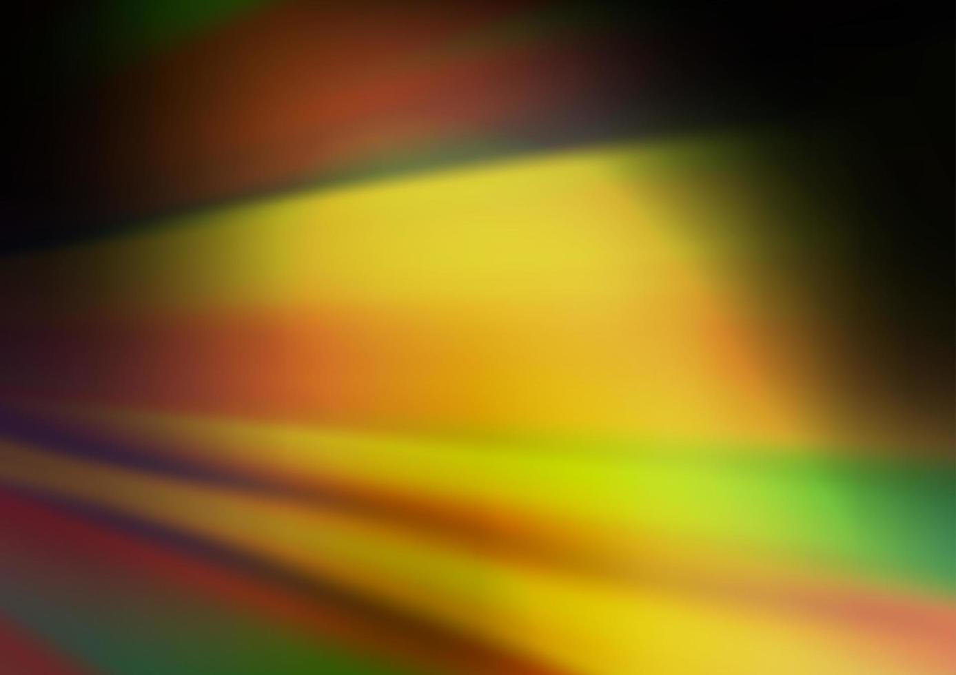 dunkelgrüner, gelber Vektorglänzender abstrakter Hintergrund. vektor