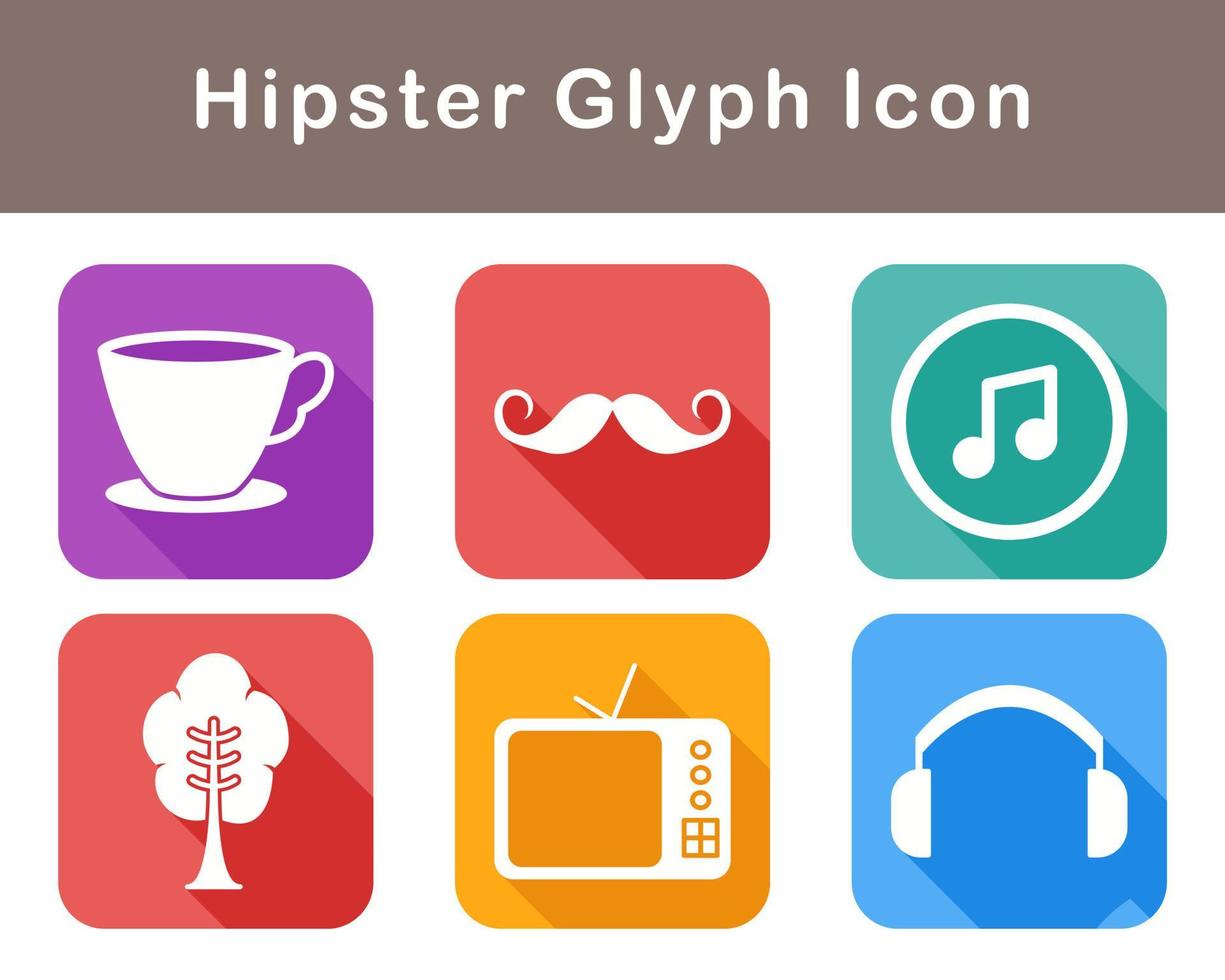 Hipster Vektor Symbol einstellen