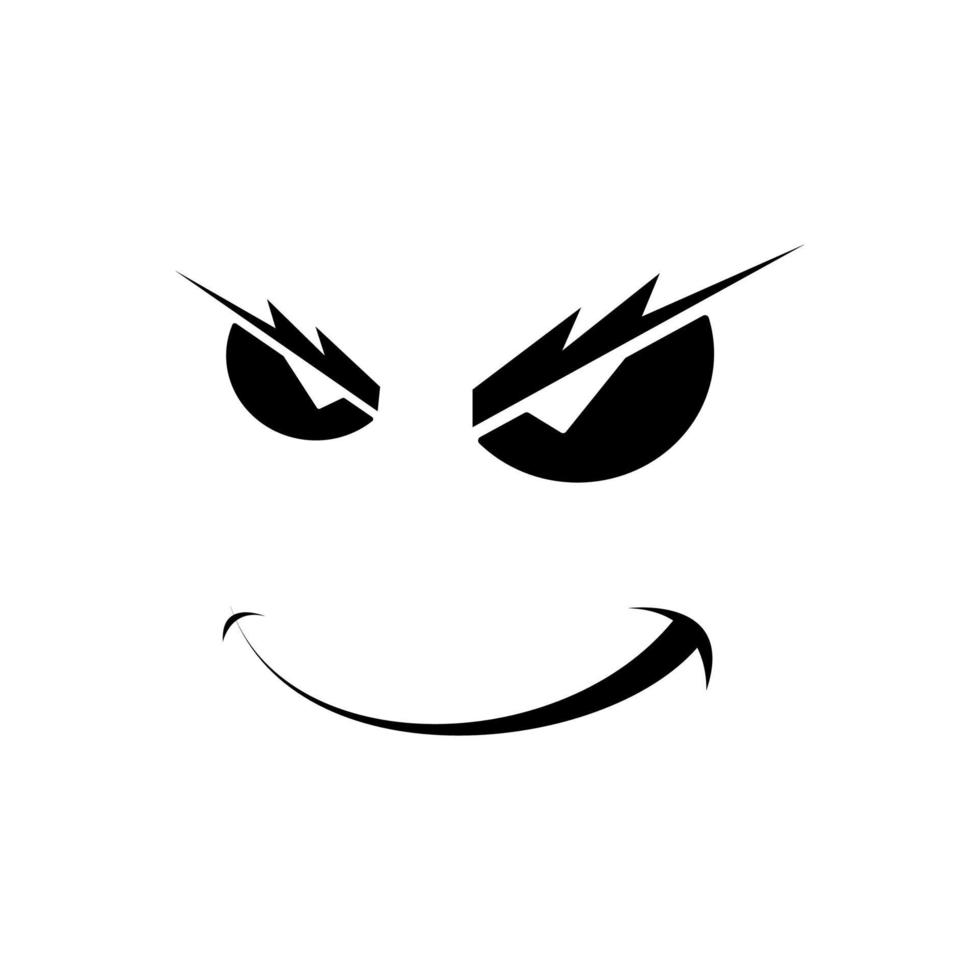 komisk ansikte uttryckssymbol, tecknad serie ansikte uttryckssymbol vektor illustration design