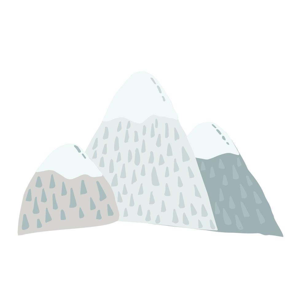 bergen färgrik illustration vektor