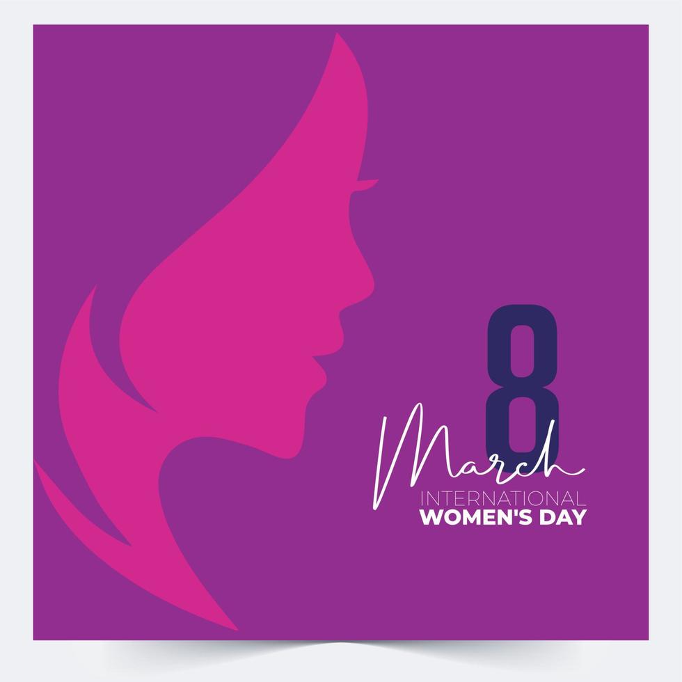 internationell kvinnors dag begrepp affisch. kvinna tecken illustration bakgrund. 2023 kvinnors dag kampanj temaaccelererande jämlikhet och bemyndigande vektor