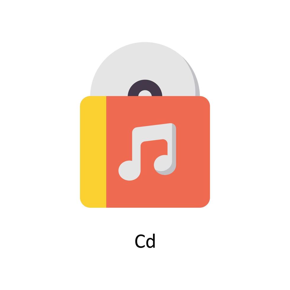CD vektor platt ikoner. enkel stock illustration stock illustration
