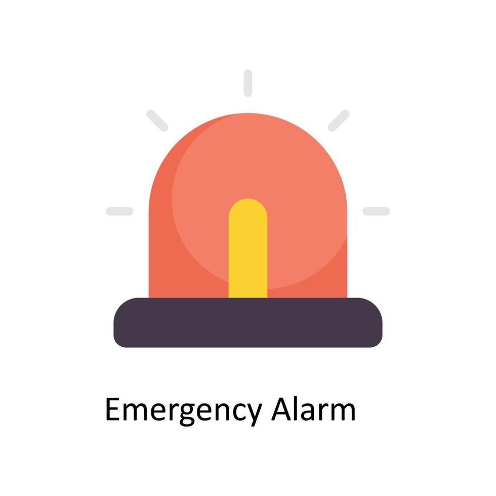 Notfall Alarm Vektor eben Symbole. einfach Lager Illustration Lager