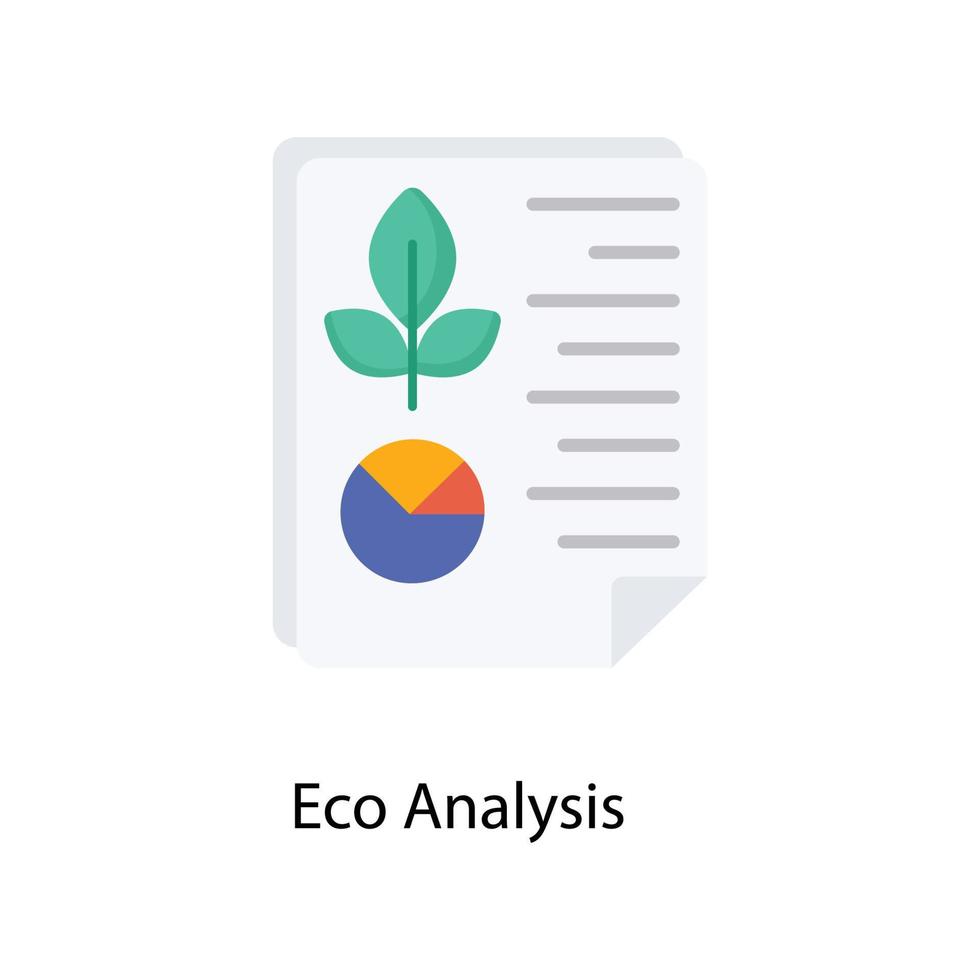 eco analys vektor platt ikoner. enkel stock illustration stock