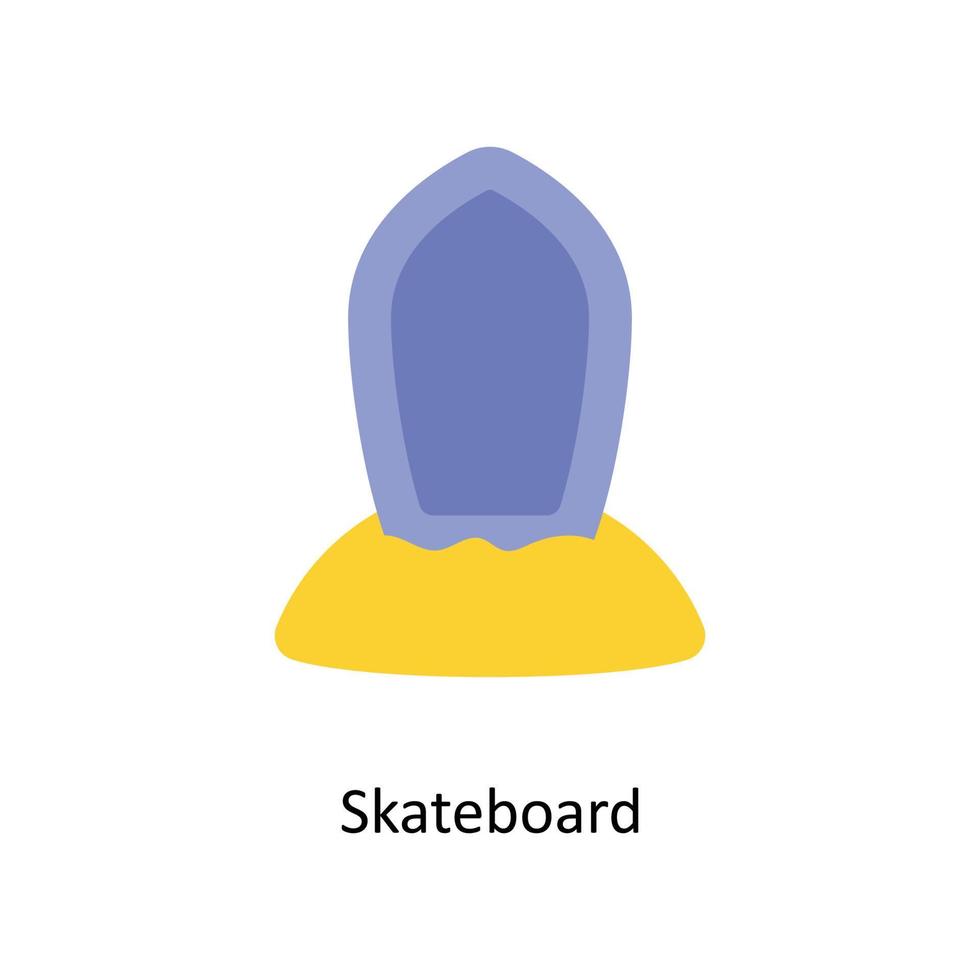 Skateboard Vektor eben Symbole. einfach Lager Illustration Lager Illustration